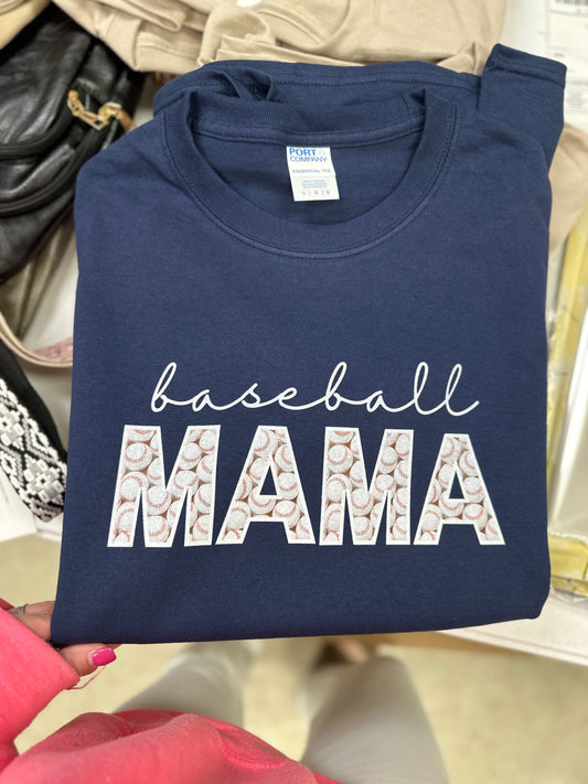 Baseball Mama Custom Tee